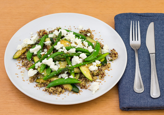 Asparagus, Feta and Quinoa Salad