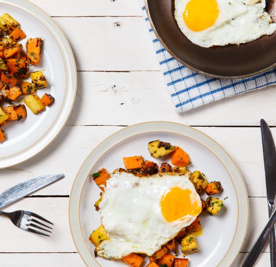 Parsnip and Sweet Potato with Egg