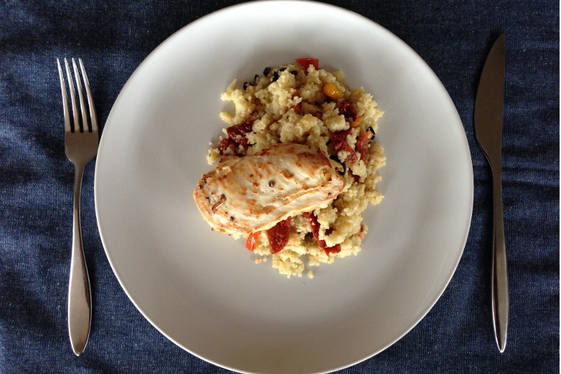 Lemongrass Chicken with Sundried Tomato Couscous