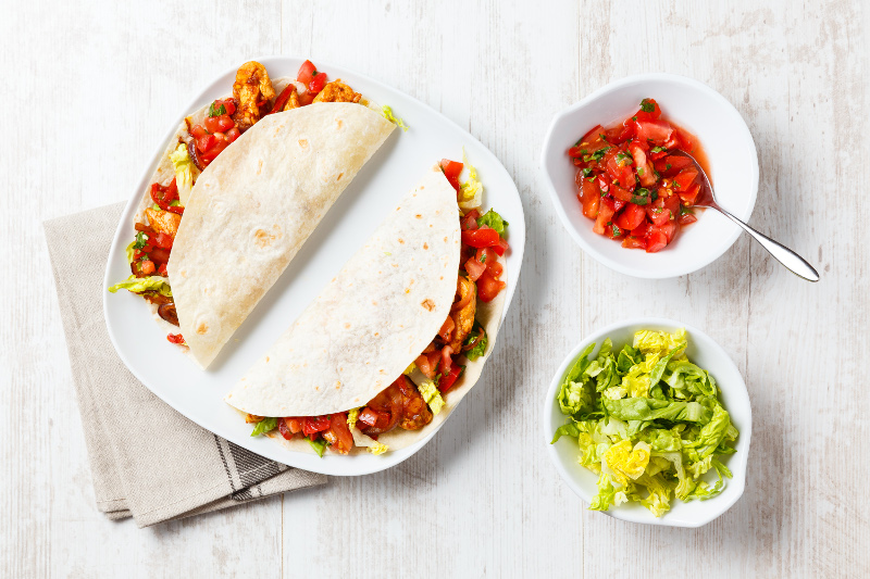 Vegetable Tacos with Fresh Salsa