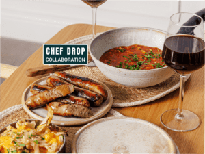 Loughnanes-Guinness®-Leek-Pork-Sausages-with-Zero-Waste-Cheesy-Cauliflower-Gratin-Boston-Beans-with-a-Spring-Herb-and-Burren-Balsamics-Blackberry-Thyme-Gravy
