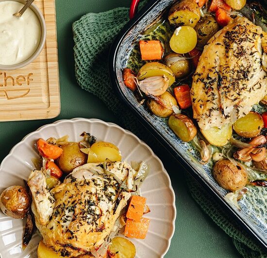 Speedy French Roast Chicken with Vegetables