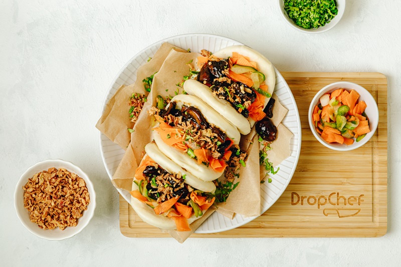 Garryhinch Mushroom Bao Buns with Quick Pickled Veg