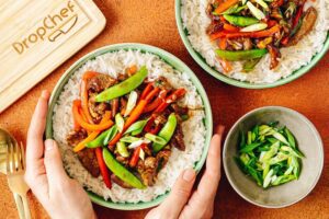Mongolian-Style Ginger Beef with Jasmine Rice
