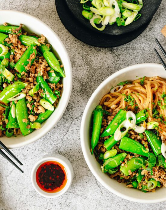 Spicy Peanut Pork Noodles