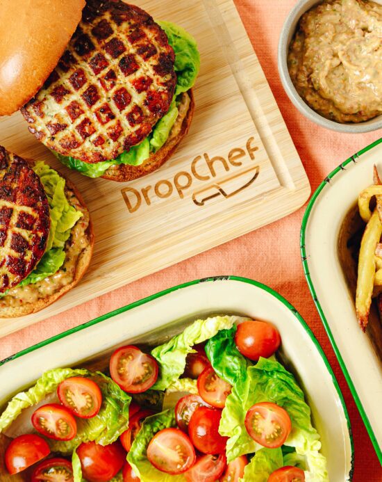 Pesto Power Turkey Burgers & Golden Fries