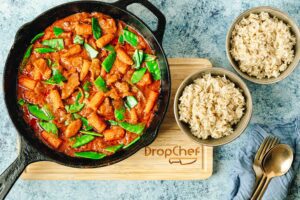 Bangkok Style Pork & Peanut Curry with Brown Rice