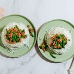 Thai-Style Pork & Basil Stir Fry With Vermicelli Noodles