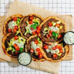 Lamb Smash Tacos with Garlicky Greek Tzatziki