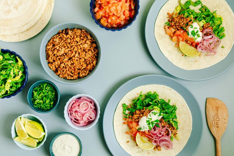 Sticky Pork Mince Tacos