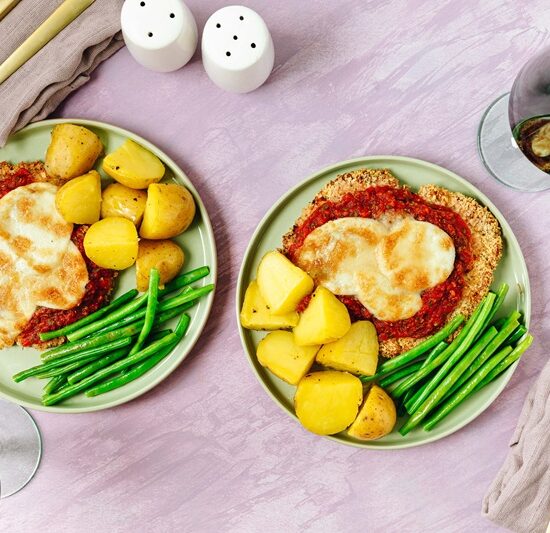 Cheesy Chicken Parmigiana with Herby Tomato Sauce