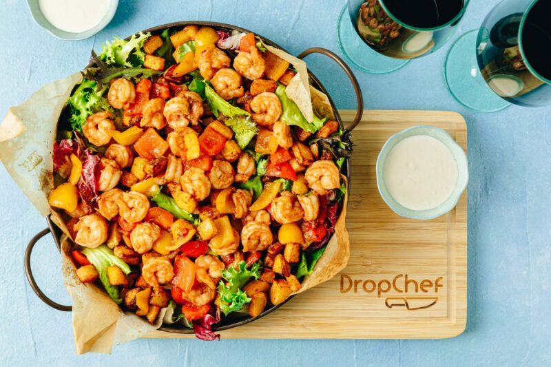 Spanish-Style Prawns with Smoky Paprika Potatoes