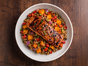 Balsamic Salmon Salad