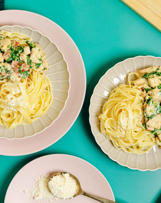 Creamy Tuscan Chicken Tagliatelle