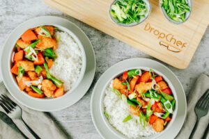 Crispy Chilli Chicken Bites with Jasmine Rice