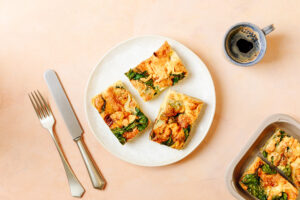 Halloumi, Spinach & Cranberry Frittata