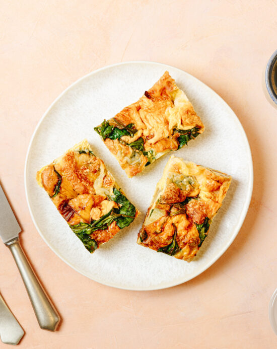 Halloumi, Spinach & Cranberry Frittata