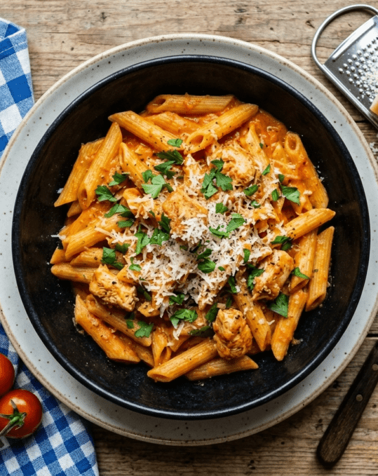Harissa Chicken Penne Pasta