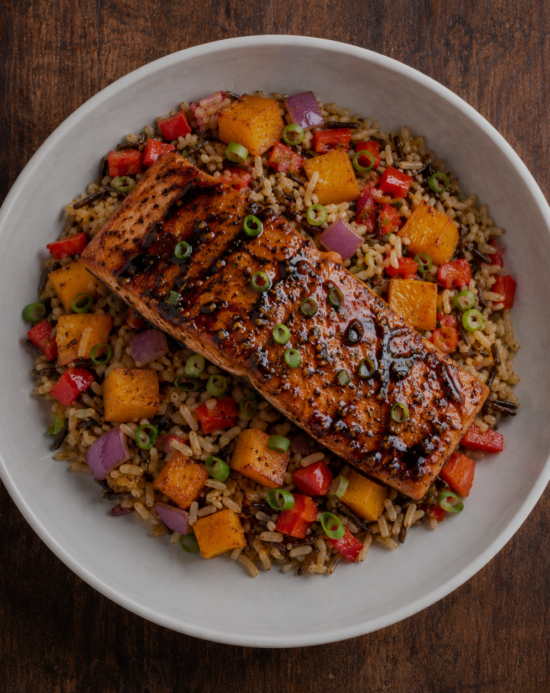 Balsamic Salmon Salad