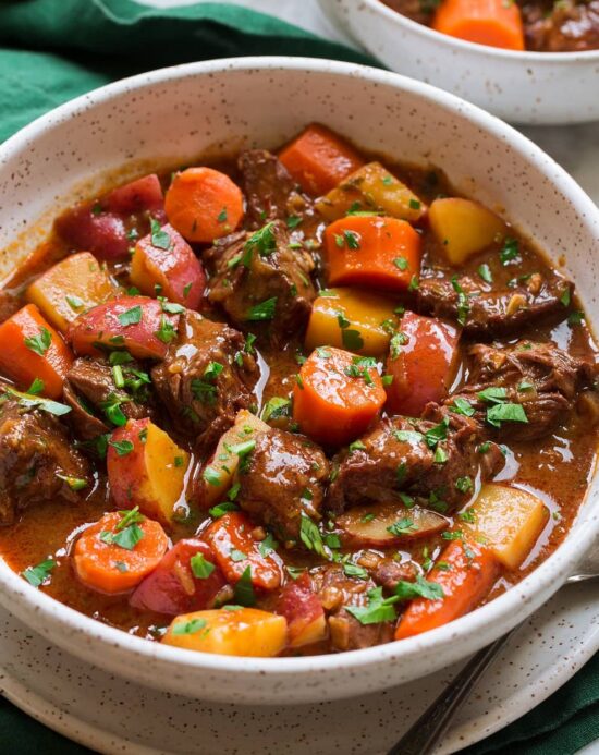 Lamb Stew & Potato Roasties