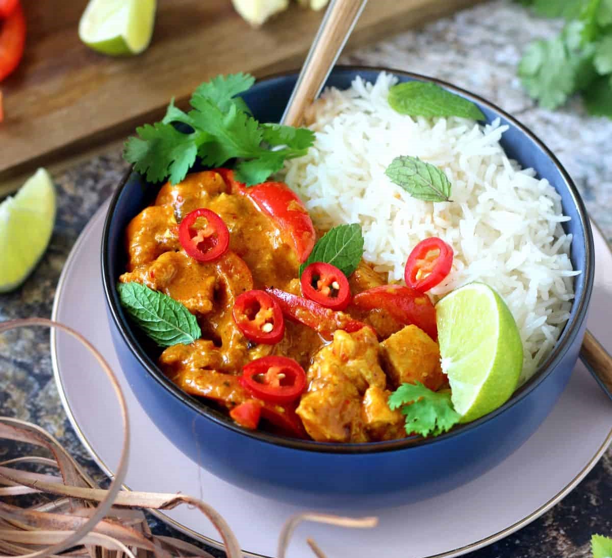 Thai Red Chicken Curry & Wild Rice