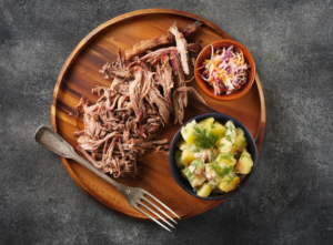 Pulled Ham, ‘Slaw & Potato Salad