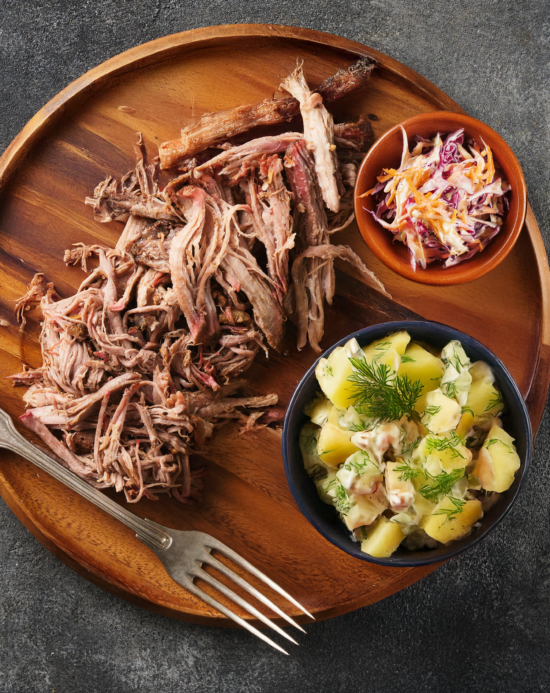 Pulled Ham, ‘Slaw & Potato Salad