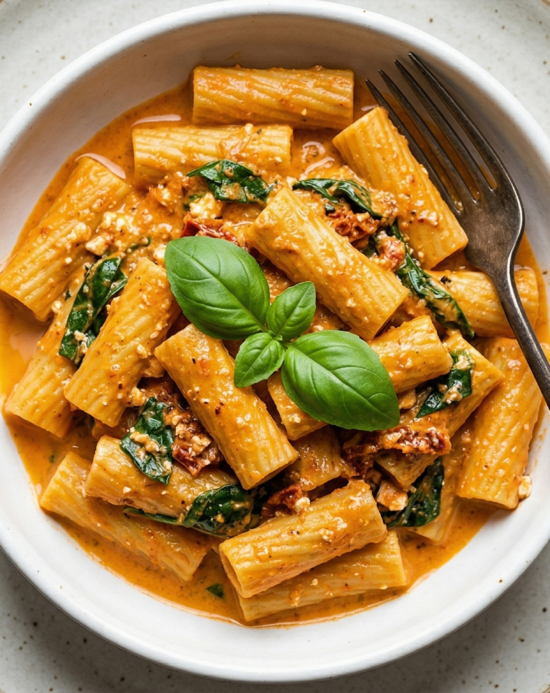 Sicilian Feta Pesto Pasta & Sundried Tomato