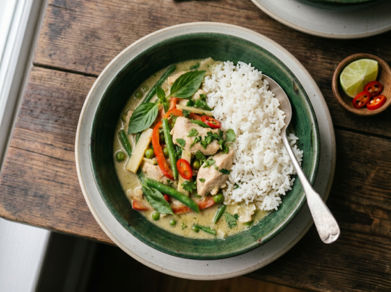 Thai Green Chicken Curry & Basmati Rice