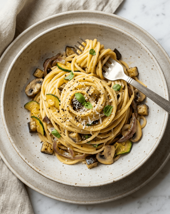Veggie Spaghetti Carbonara
