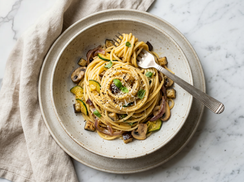 Veggie Spaghetti Carbonara