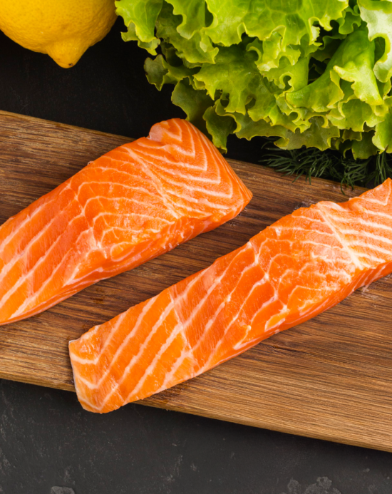 raw salmon