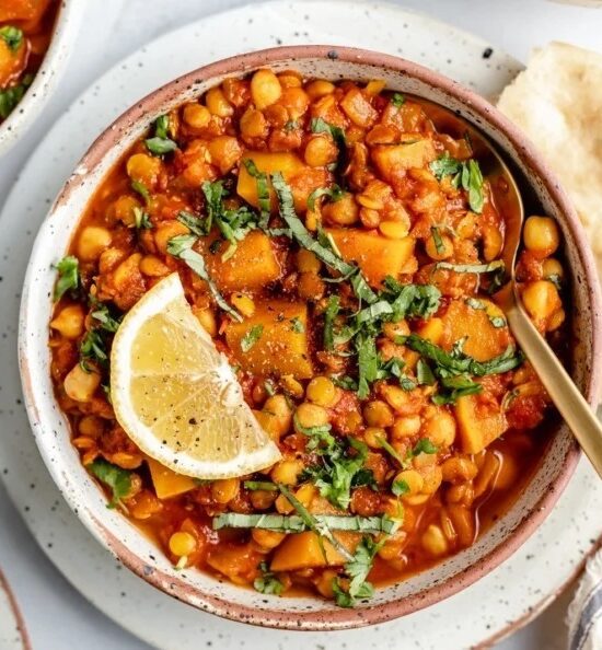 Chickpea & Squash Tagine with Couscous