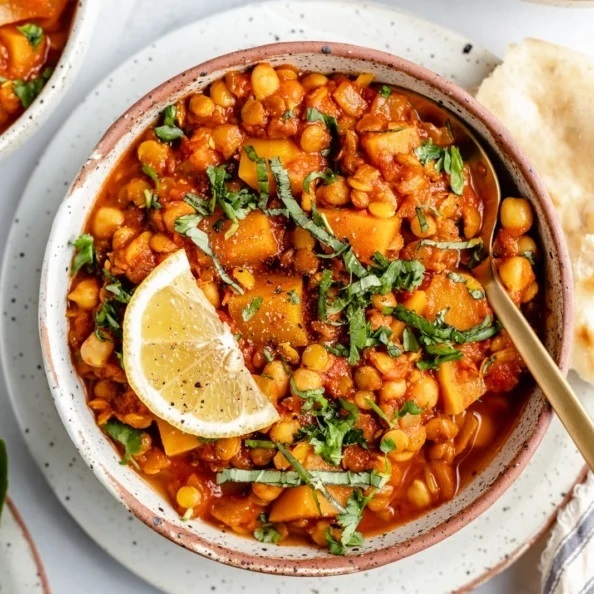 Chickpea & Squash Tagine with Couscous